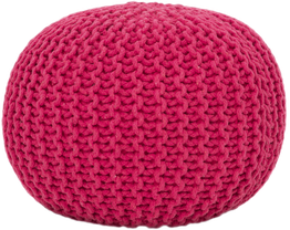 bug Pink Knitted Pouf