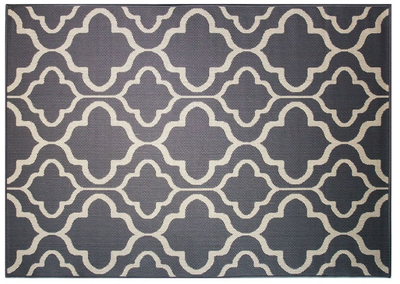 habitat Alfresco Seville Anthracite Rug 200cm x 290cm