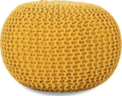 bug Ochre Knitted Pouf