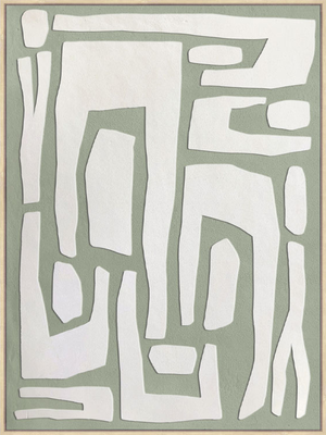 sage Senerity - Wall Art 75cm X 100cm X 4cm