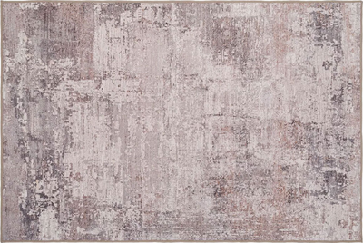 ernest Soft Washable Distressed Greige Rug 200cm x 290cm