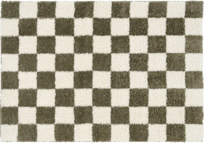 josie Green Checkered Rug 120cm x 170cm