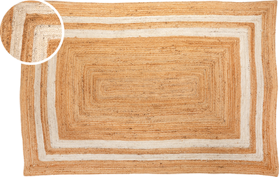 rehya Braided Border Jute Rug - 170cm x 240cm