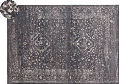 rene Charcoal Jacquard Pile Rug - 200cm x 300cm