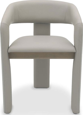 duo Grey Bonded Leather Dining Chair