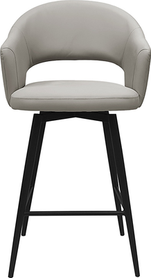 ricci Light Grey Faux Leather Barstool