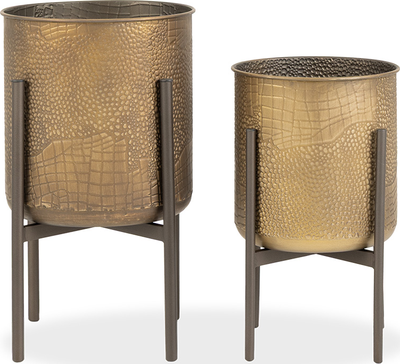 cal Set of Two Plant Pots