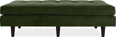 scott Cypress Green Velvet Ottoman
