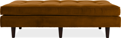scott Cognac Velvet Large 150cm Ottoman Footstool