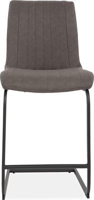 raphael Grey Faux Leather Barstool