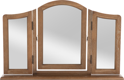 clementine Smoked Oak Trinket Mirror