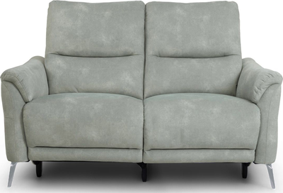 alessia Stone Dexter Fabric 2 Seater Power Recline Sofa