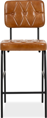 baxter Tan Leather Barstool