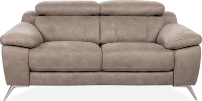 dynamo Light Brown Fabric 2 Seater Power Reclineing Sofa