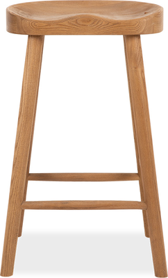 finnegan Wooden Bar Stool in Honey Stain