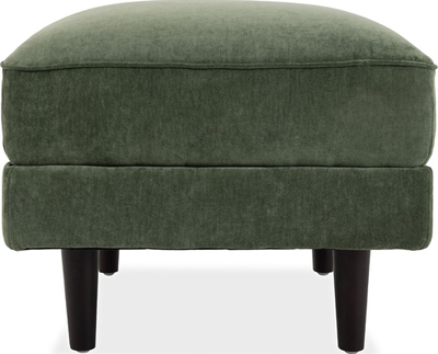 charlie Alpine Green Fabric Footstool