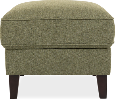 milo Dark Green Fabric Footstool