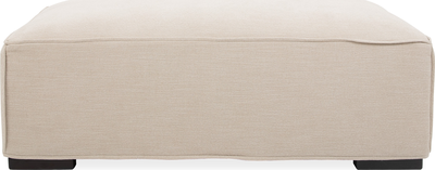 micah Fabric Footstool in Linen