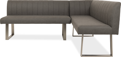 argento Natural Grey Right Hand Facing Dining Bench