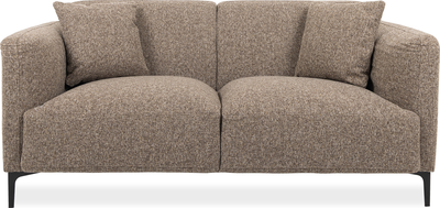 rosie Light Brown Fabric 2 Seater Sofa
