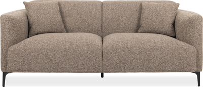 rosie Light Brown Fabric 3 Sofa