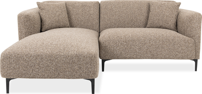 rosie Light Brown Fabric Corner Group with Left Hand Facing Chaise