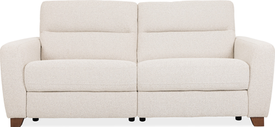 willow Cream Fabric 3 Seater Power Recliner Sofa