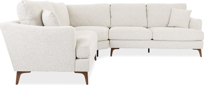 daisy Cream Fabric  2.5R/1.5L Corner Sofa