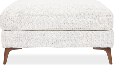 daisy Cream Fabric Footstool