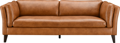 arc Whiskey Leather 3 Seater Sofa