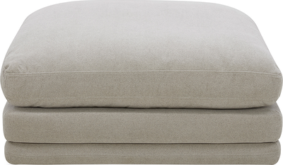 pillow Dove Grey Fabric Ottoman Footstool