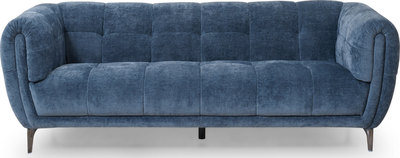 claudia Ocean Fabric 3 Seater Sofa