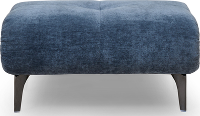 claudia Ocean Fabric Footstool