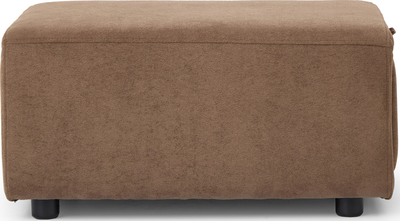 mocha Mink Fabric Storage Footstool