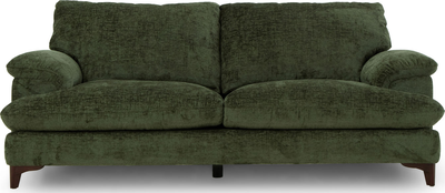 cuba 4 Seater Fabric Sofa in Military Green