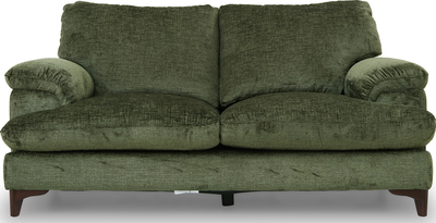 cuba 2 Seater Fabric Sofa in Military Green