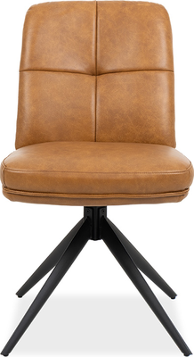 valpy Tan Leather Dining Chair