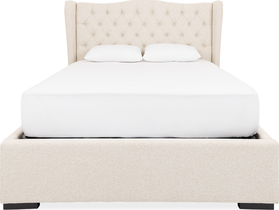 wing Beige Fabric 5ft King Size Ottoman Bedframe