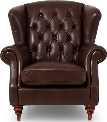 nelson Chestnut Leather Chesterfield Armchair