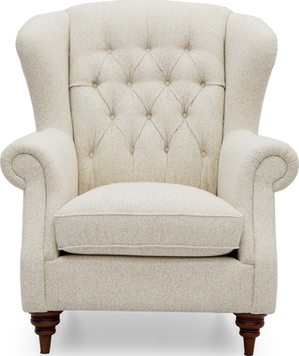 nelson Natural Fabric Chesterfield Armchair