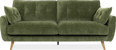 andy Green Fabric 3 Seater Sofa