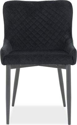 jasper Black Velvet Dining Chair