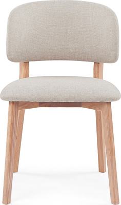 molino Sand Fabric & Oak wooden Dining Chair