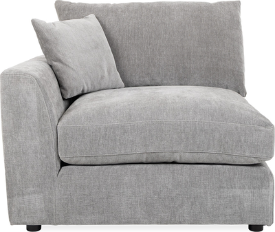 heather Medium Grey Fabric Left Arm Piece