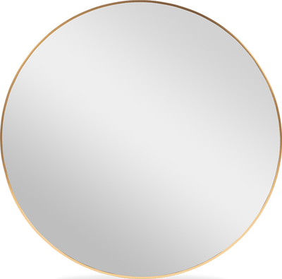 bronte Gold Round Mirror - 100cm x 100cm