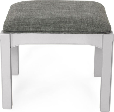 camille Soft Grey Wooden Dressing Stool