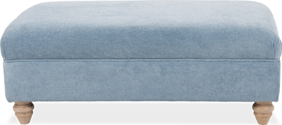 glenbeigh Large Footstool in Fior Sky Fabric