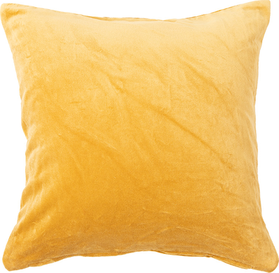 ochre Velvet Cushion 45x45cm