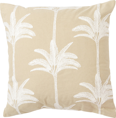 palm Embroidered Cushion 45x45cm