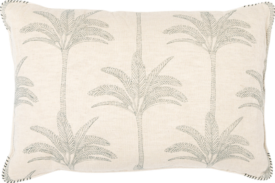 palm Linen Cushion 40x60cm